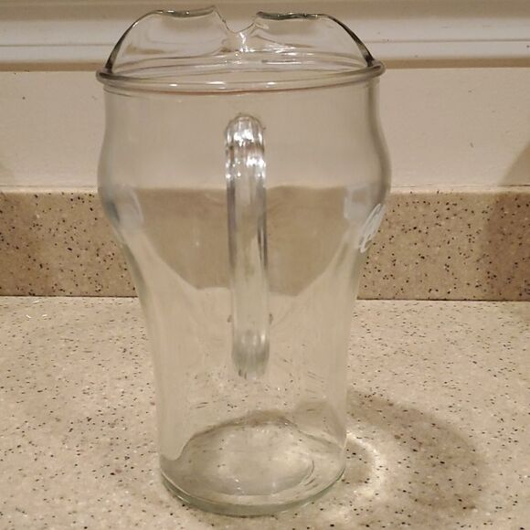 Coke Coca Cola Glass Pitcher 2 QT - Picture 3 of 6